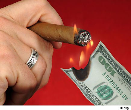 cigar and money