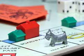 dog and Monopoly house